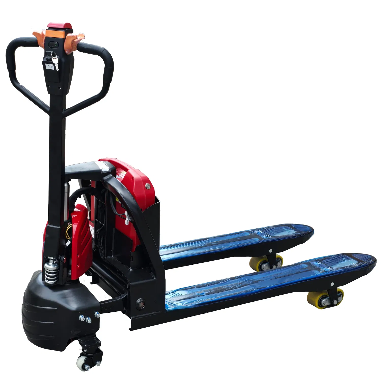 24V Li-ion Lithium Battery CE 2.0 Ton Electric Pallet Truck 48V Lead Acid Pallet Jack Full Electric Forklift 1.5 Ton