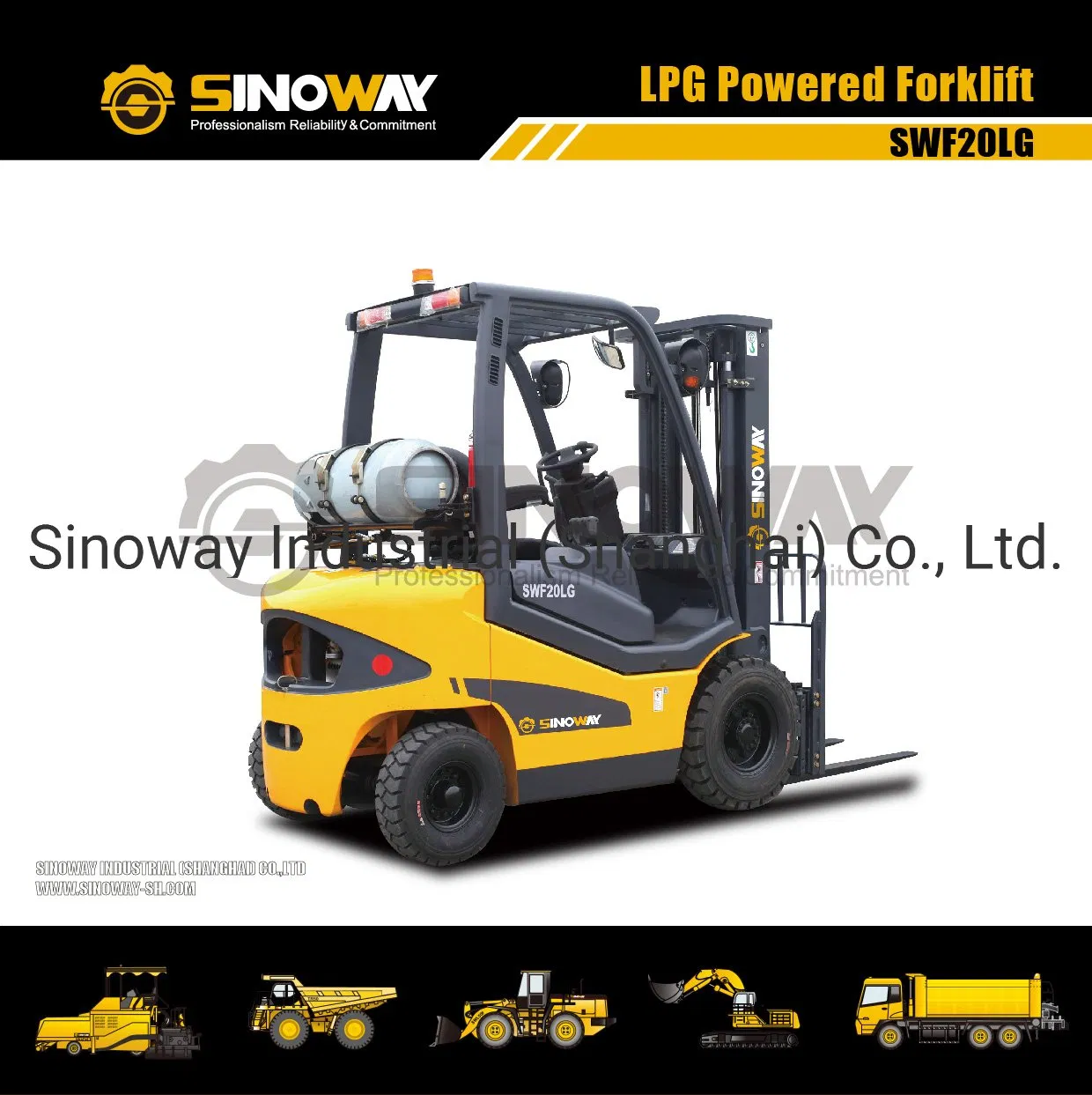 2.5 Ton LPG Forklift, Diesel Powered Forklift Truck