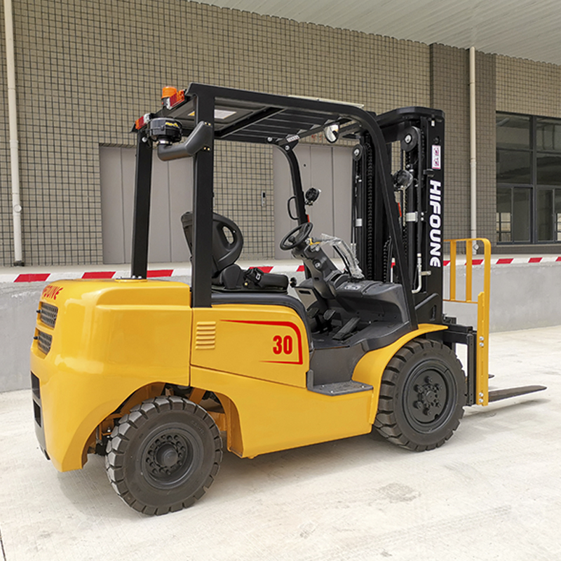 Hifoune New Diesel 3 Ton Automated Manual Diesel Forklift with Pneumatic Tire and Isuzu Motor