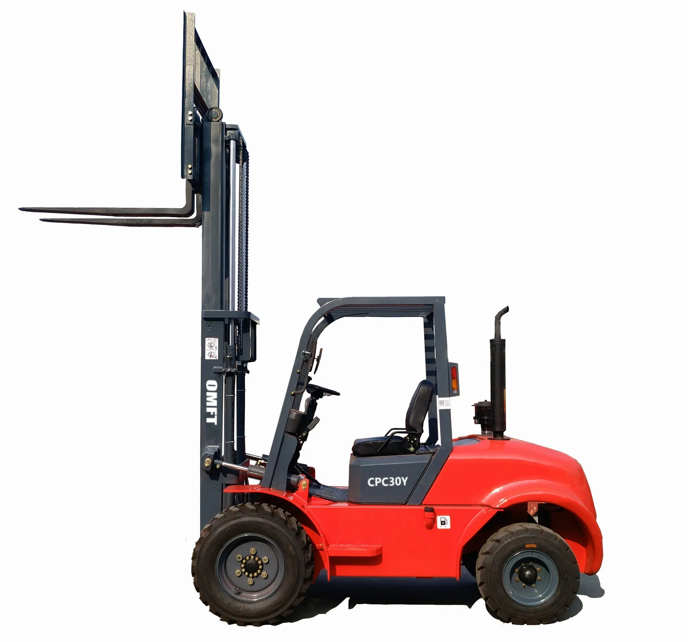 Rough Terrain Diesel Forklift Truck 3.0 Ton with Cummins Engine 3.0 T