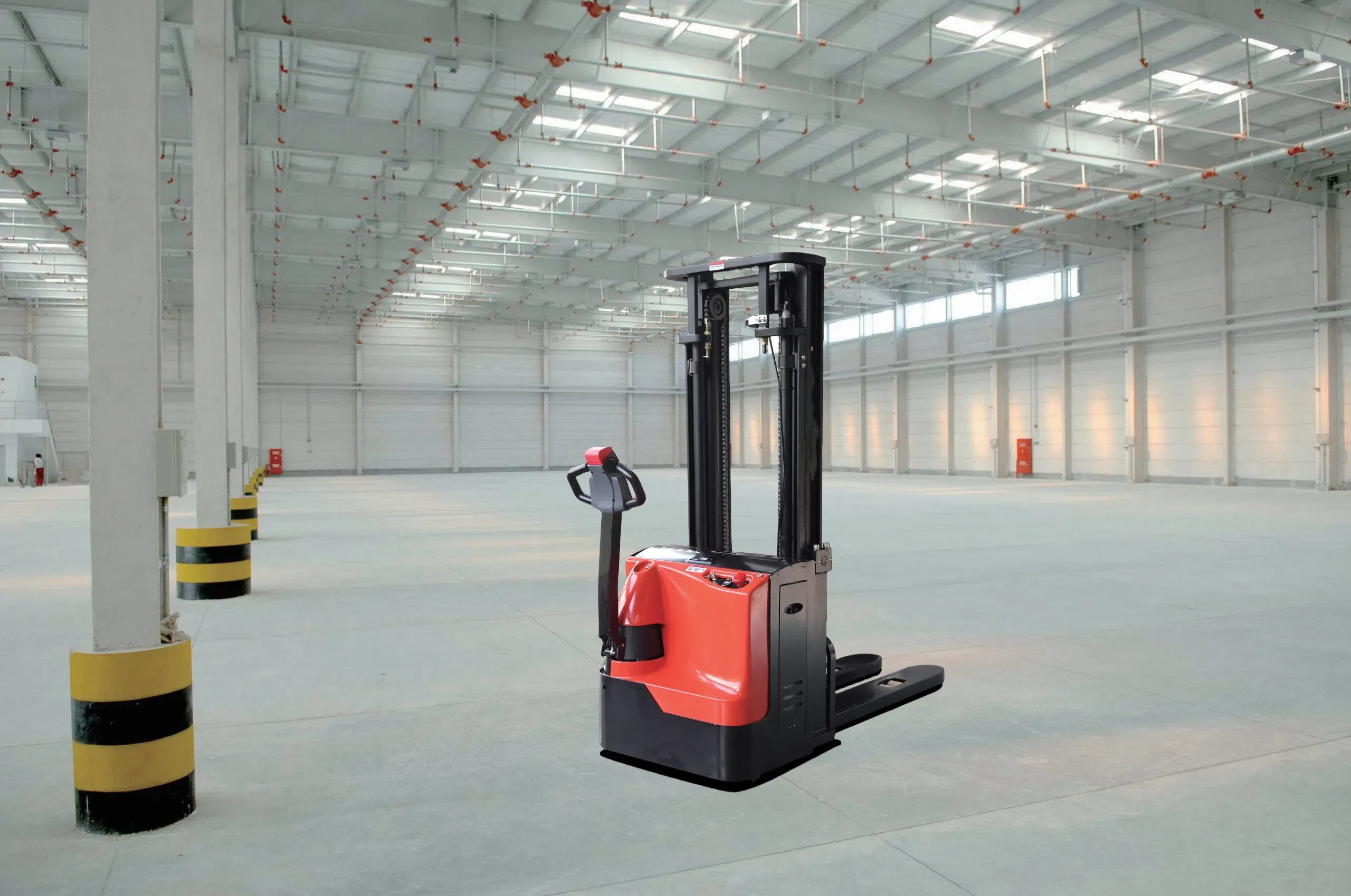 High Quality Fully Automated Battery Manual Walkie Lift 2 Ton Electric Stacker Forklift