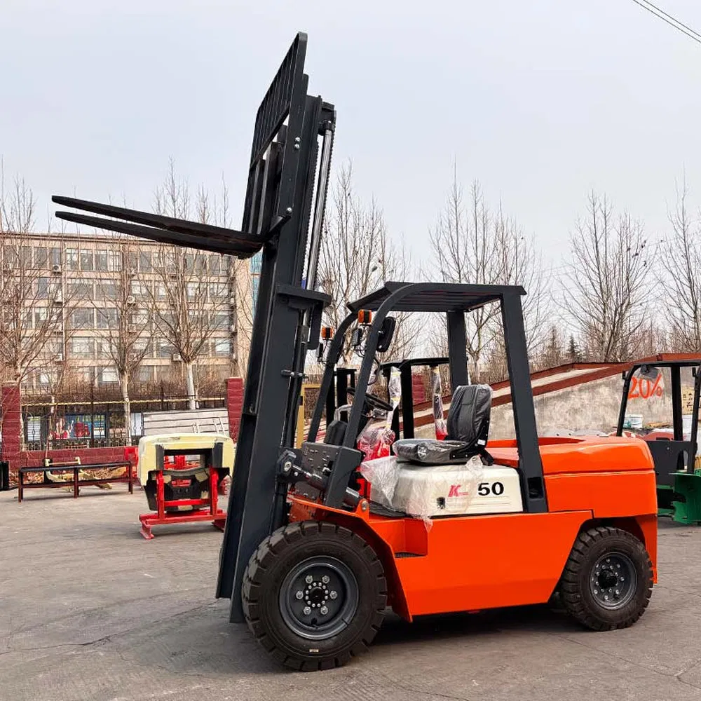 Easy to Operate Diesel Hydraulic Wheel Forklift Truck for Sorting Center