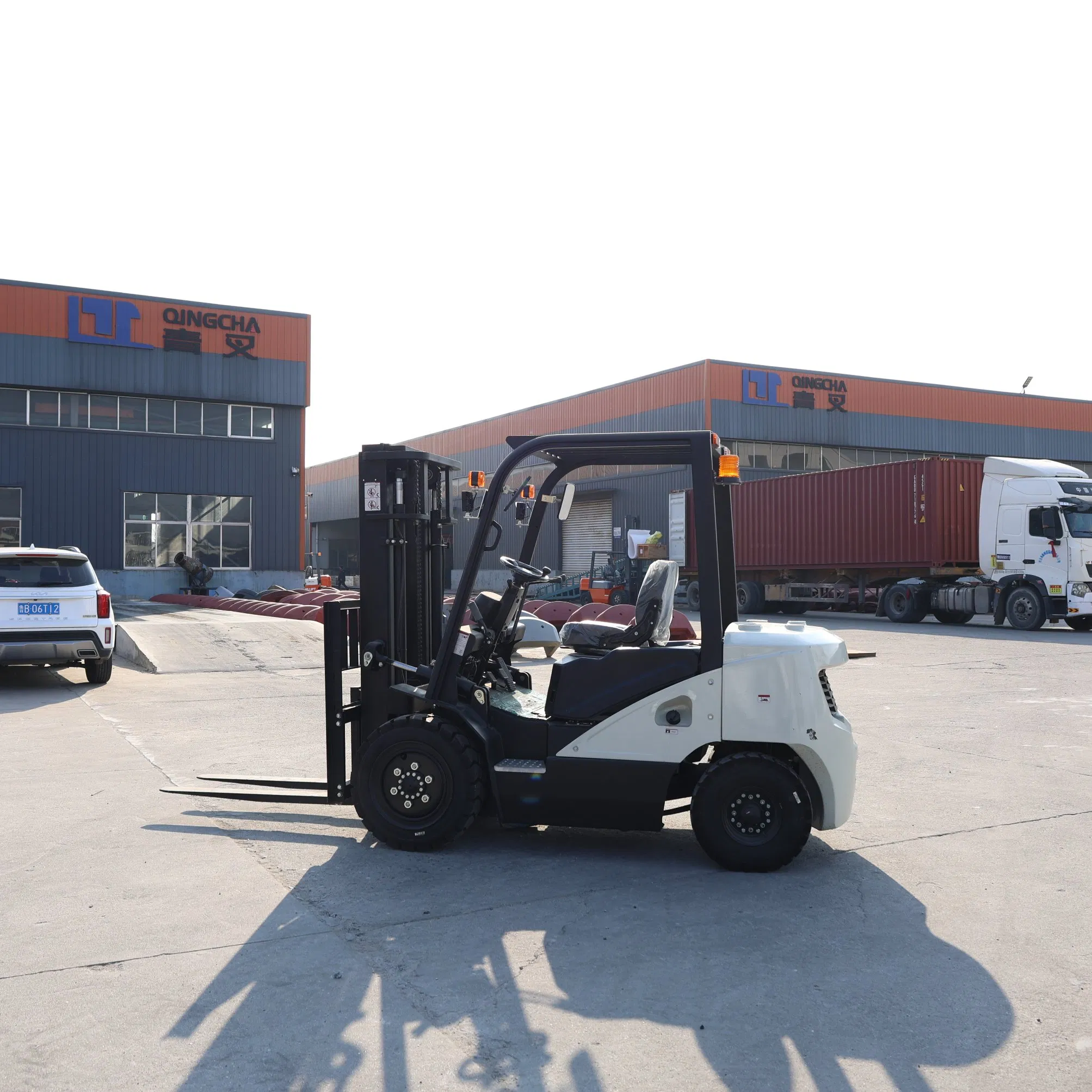 China 3 Ton 3000kg 3.5 Ton Diesel Forklift Industrial Heavy Duty Warehouse Fork Lift Manufacturer