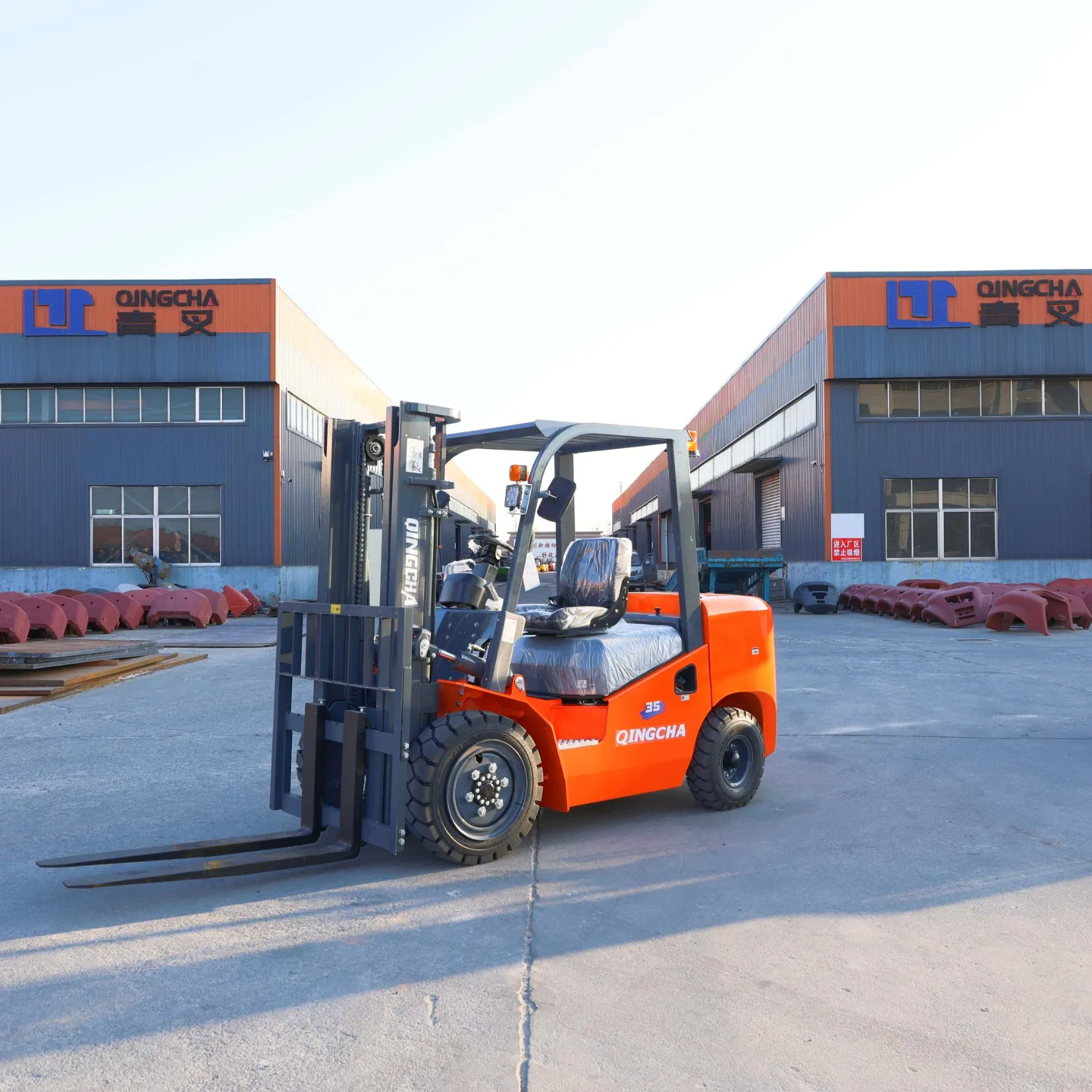 3.5 Ton Diesel Forklift Equipment Warehouse Heavy-Duty Mast Hydraulic Japanese Lifting Industrial off-Road Gasoline