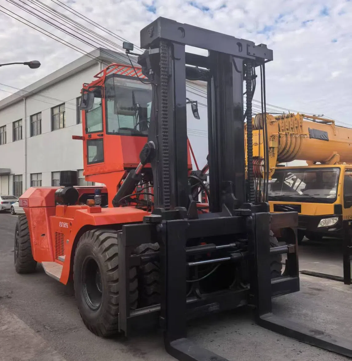 10/12/15/16/18/20/25/28/30/32/35/40/42/45 Ton Used Fork Lift Truck Heli/Hangcha/Tcm/Komatsu/Toyota Forklift Tractor Stacker