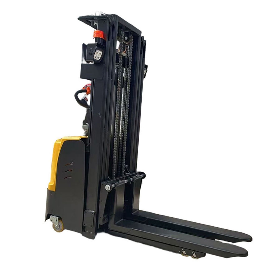 Professional Grade High Efficiency Long-Lasting Battery Powered Industrial Stand-on Reach Truck