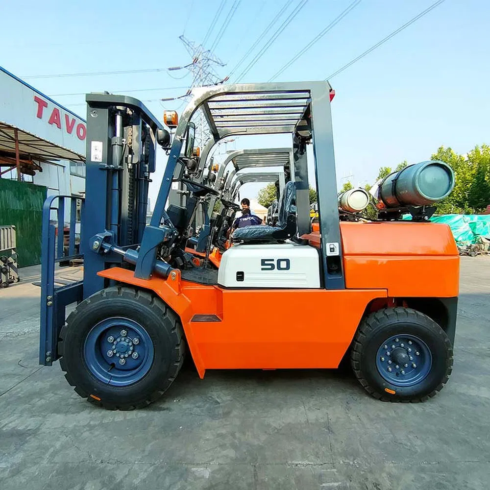 Easy to Operate Diesel Hydraulic Wheel Forklift Truck for Sorting Center