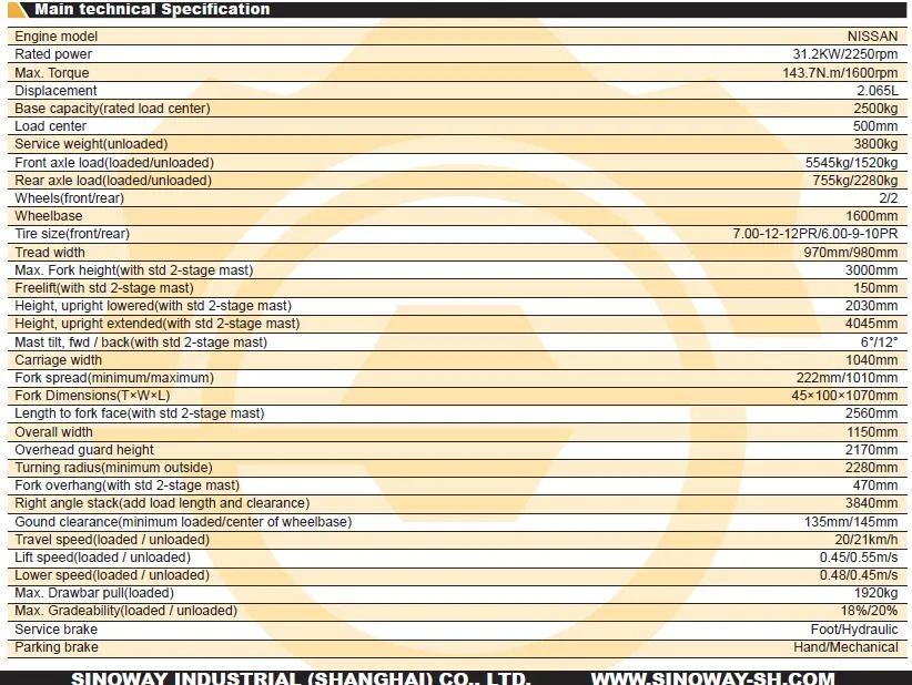 LPG Forklift Truck View
