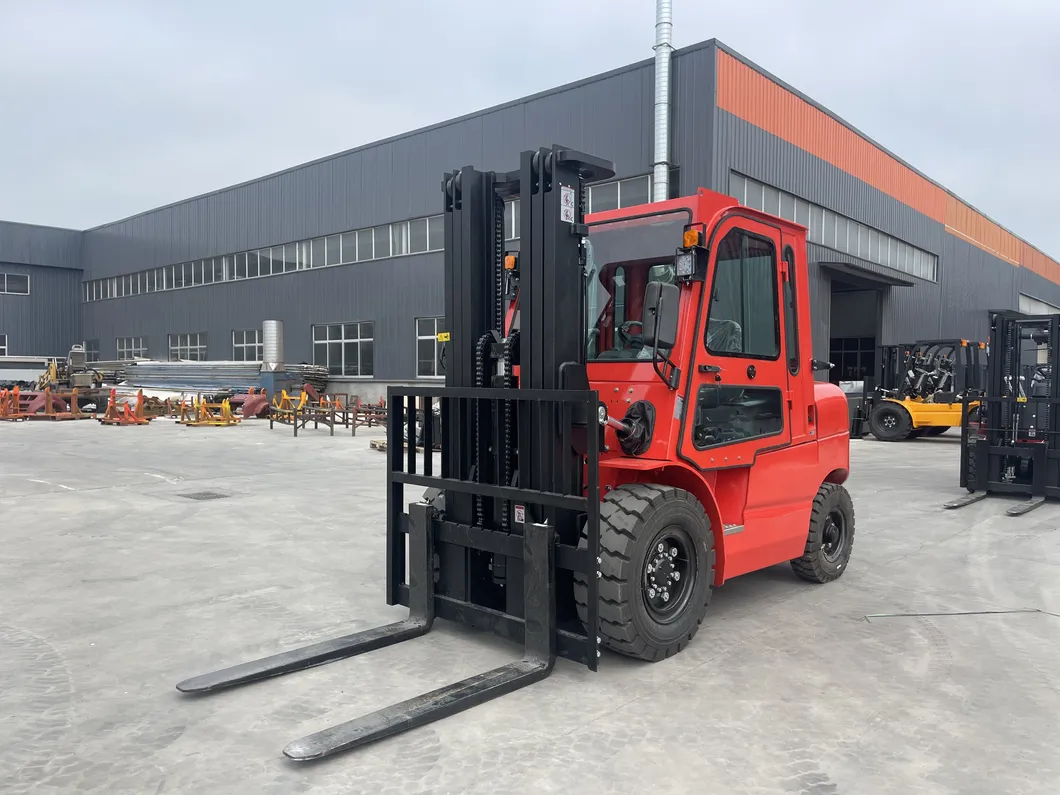 Diesel Forklift Side View