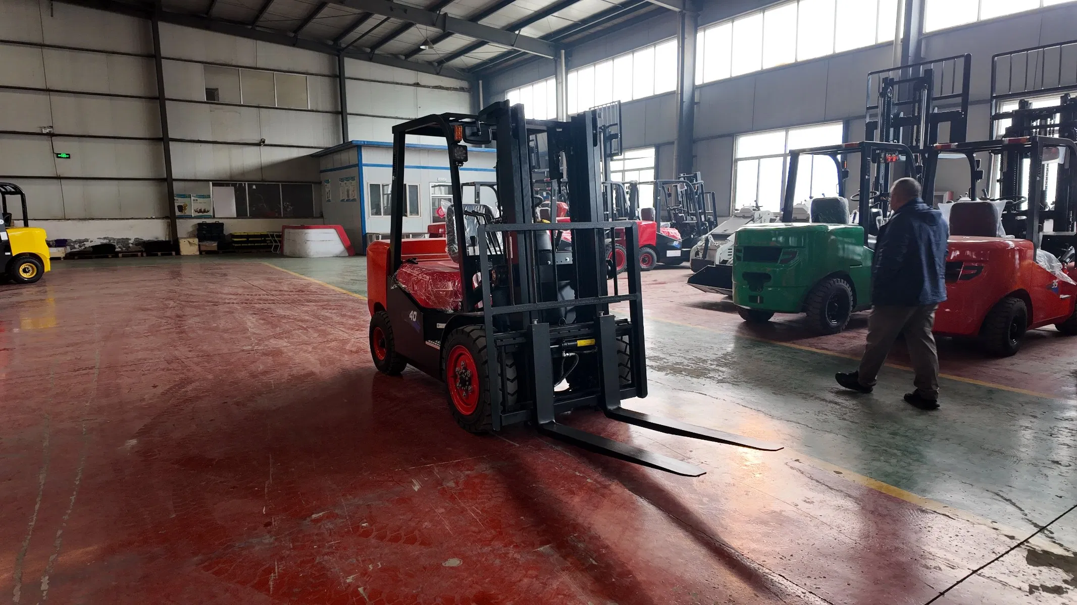 *Hld40 Free Shipping! Mini Electric Forklift 1t 1.5ton 2ton 3ton 3.5ton Forklifts Capacity Fork Lift Parts Truck Hydraulic Stacker for Sale