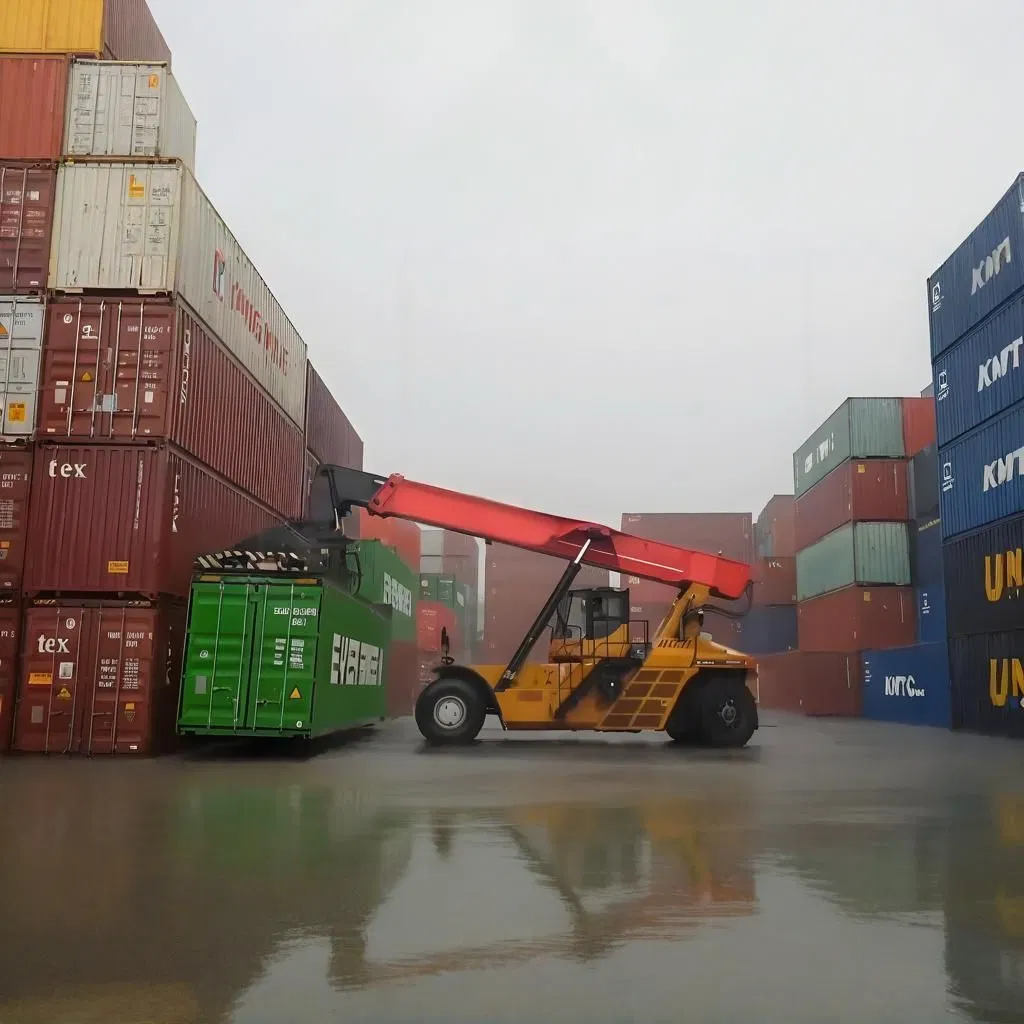 Port Container Stacking Forklift Handler - Standard Height with Side-Sitting Drive