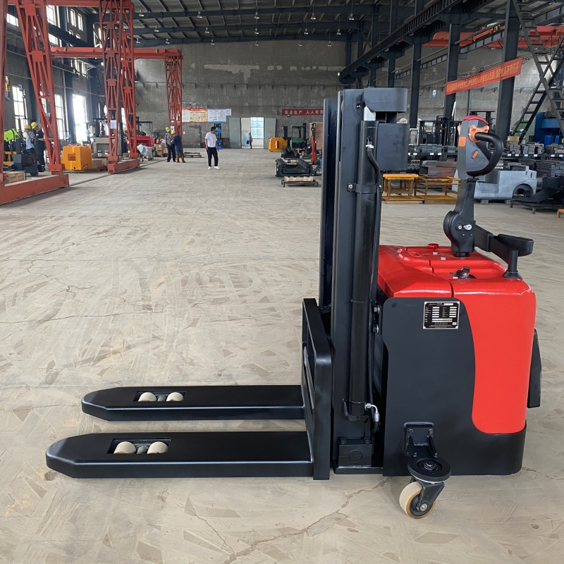 CE Electric Pallet Stacker 1.5 Ton 2ton Stand on Forklift