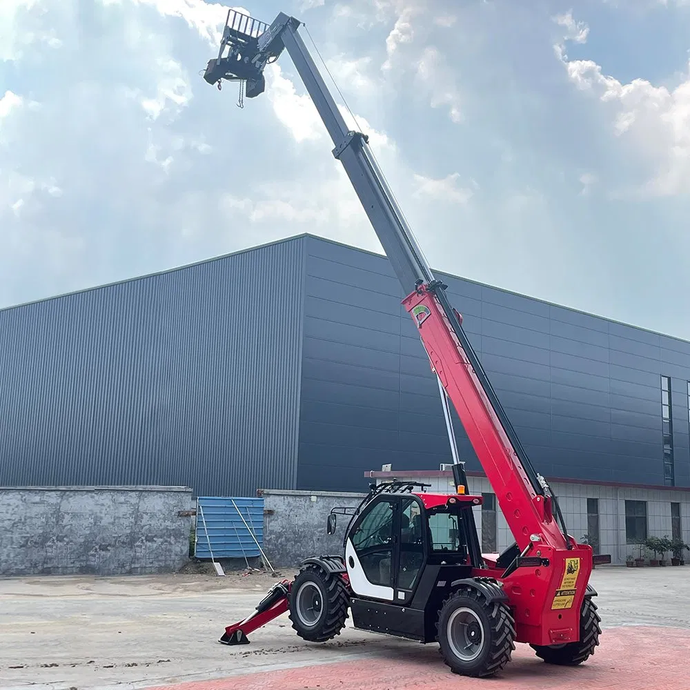 Hot Selling Best Price CE/EPA Certified Telehandler Mini Backhoe Telescopic Arm Forklift 4 Tons Telehandler 18m Lifting Telescopic Forklift