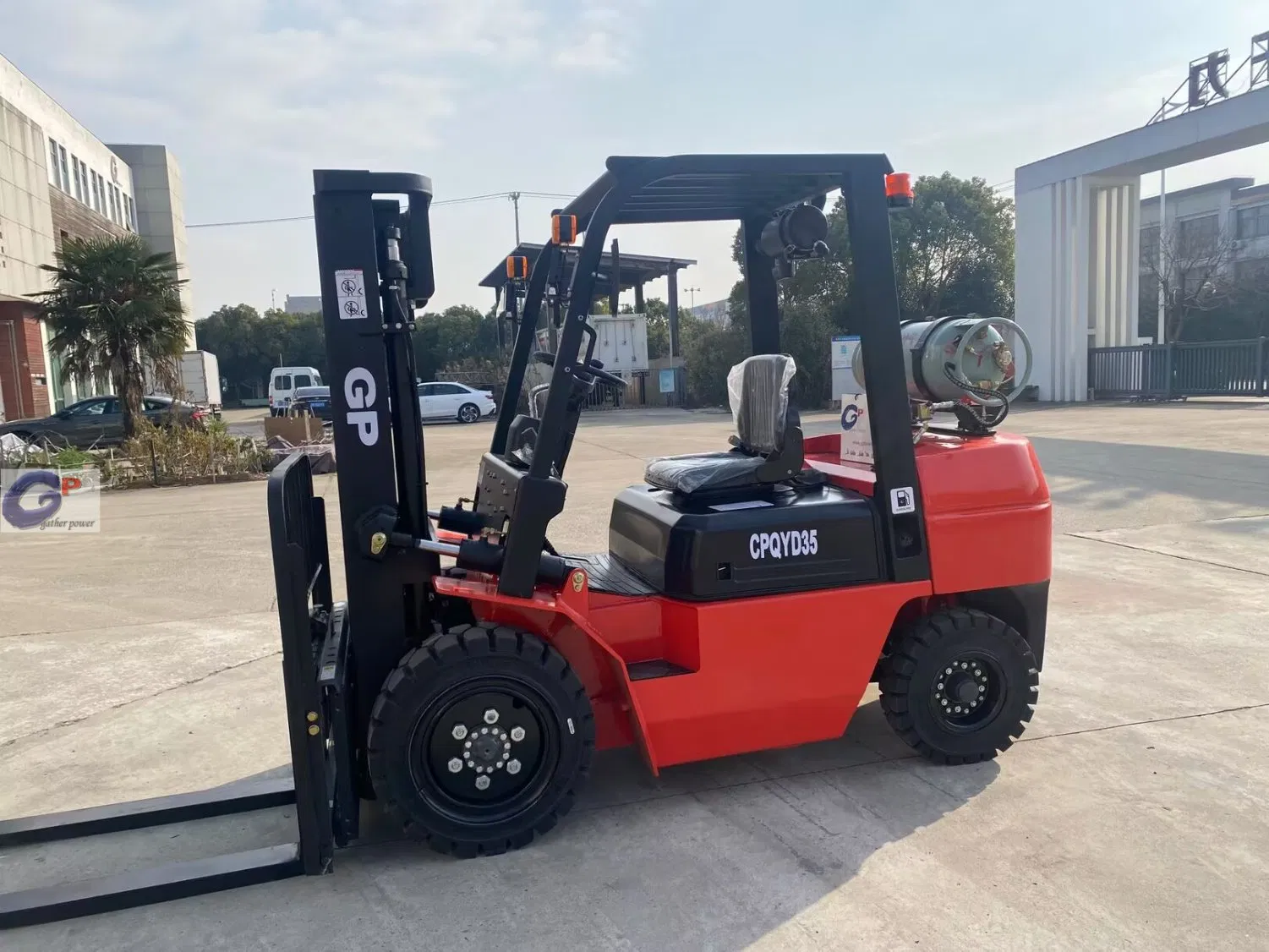 Rate Capacity 3t 3.5t Gasoline Engine Heavy Gp Standard Packing LPG Forklift Truck for Sale