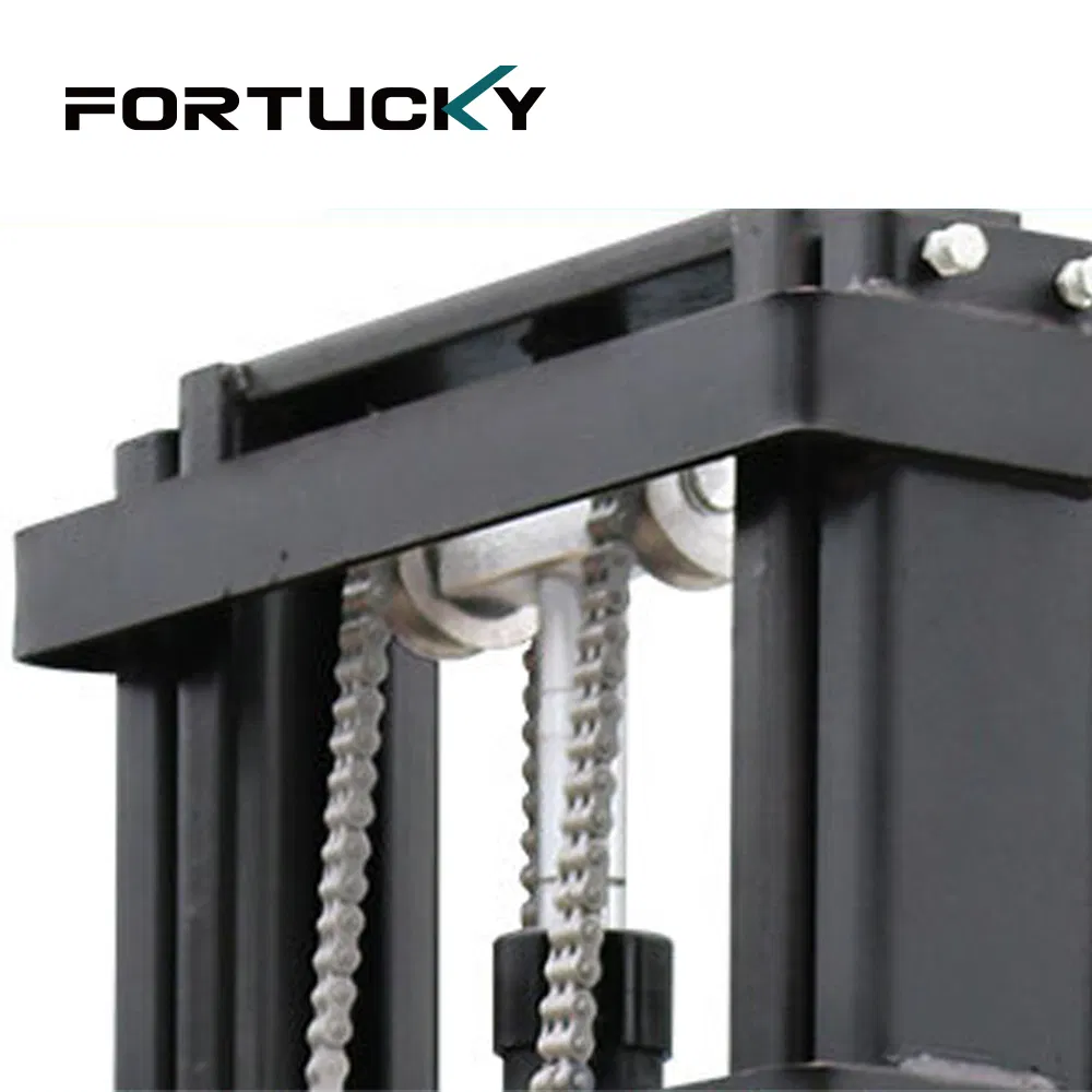 Stand-Driving Type Stacker/Forklift Durable 1 Ton Stationary Electric Forklift for Warehouse Use