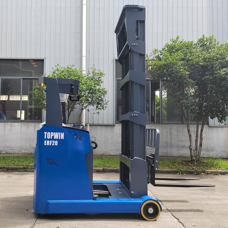 Topwin Side Loader Stacker Electric Pallet Truck Reach Multi Directional Reach Truck Forklift All Directions Forklift for Sale