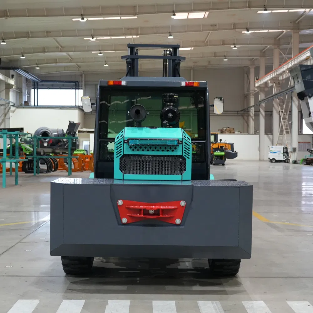 Factory Price OEM ODM 4WD 3 3.5 4 5 Ton 5500 Kg 4X4 Diesel off-Road Rough Terrain Diesel Offroad All Terrain Mini Wheel Heavy Duty Forklift with CE
