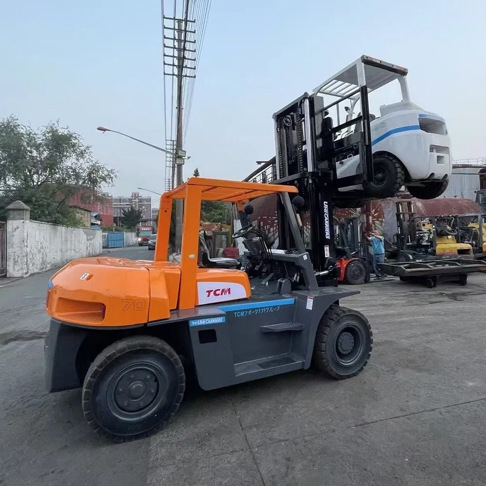 Tcm Fd70 Electric/Diesel/LPG 2.5/3/4/5/7/10/15/16/25/30-Ton Stacker Heli/Hangcha/Tcm/Komatsu/Toyota/Mitsubishi Diesel Forklift Truck Lifting Equipment