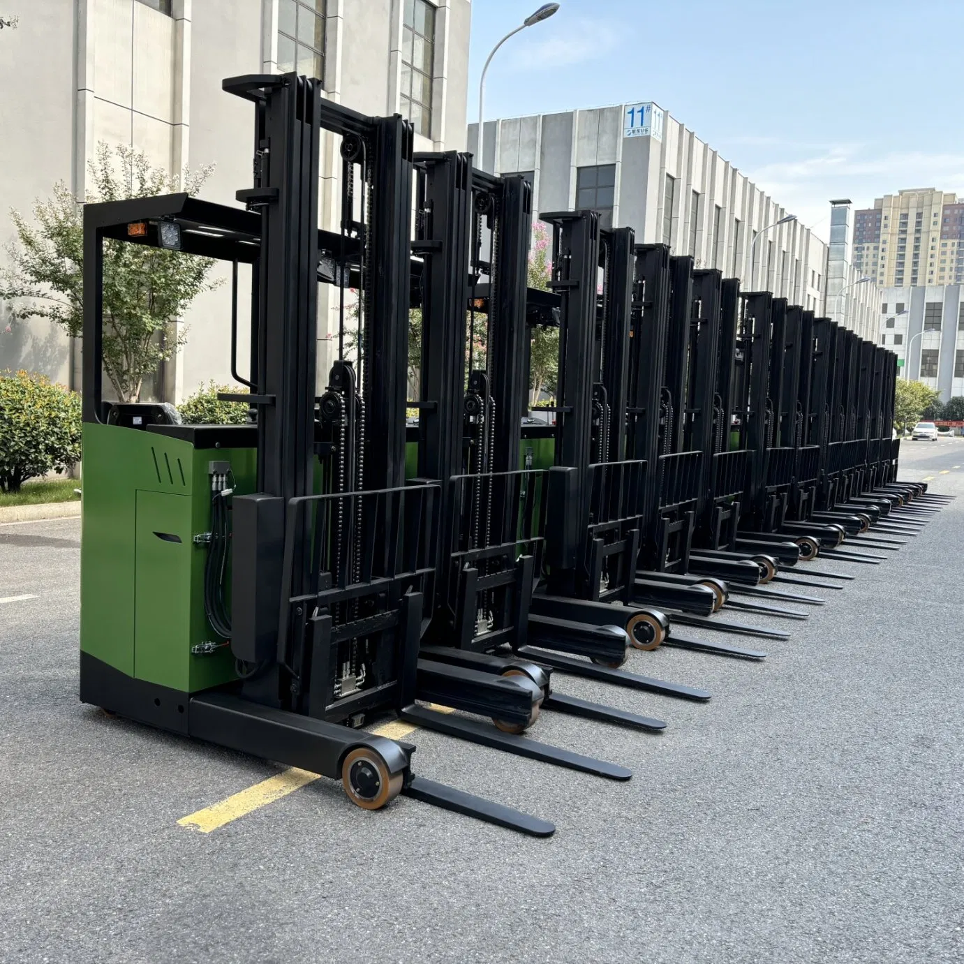 CE ISO SGS 2ton10m Sit Warehouse Electric Reach Truck Forklift