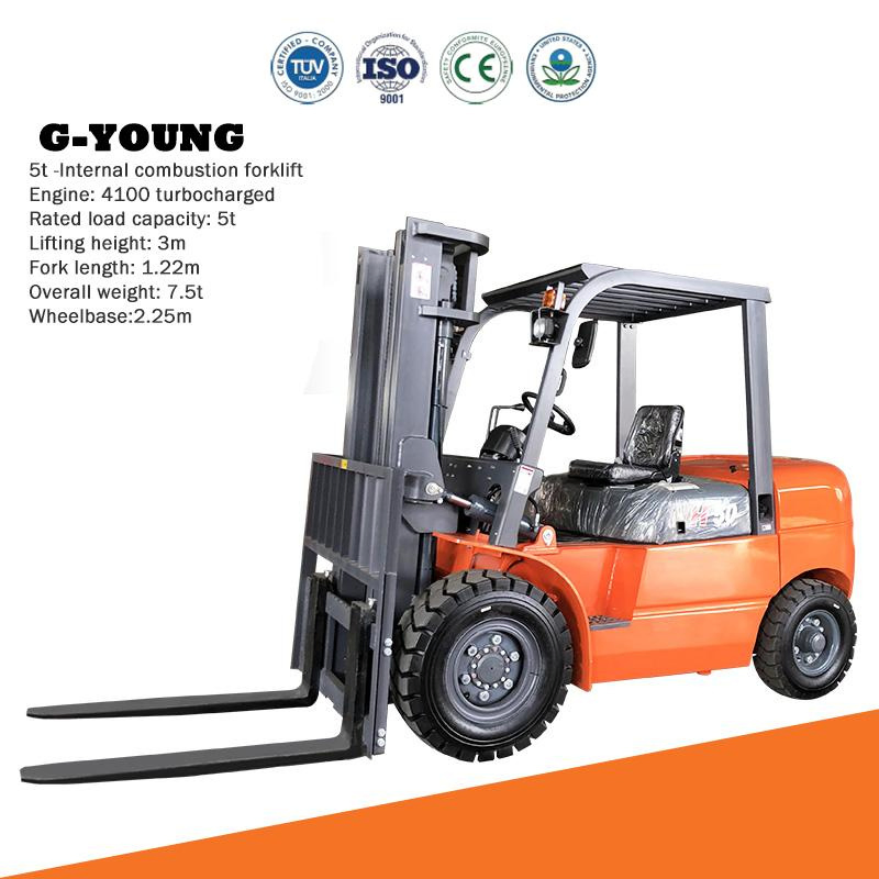 G-Young LPG Forklift Truck 3.5ton, 6ton, Capacity Hydraulic Forklift Truck
