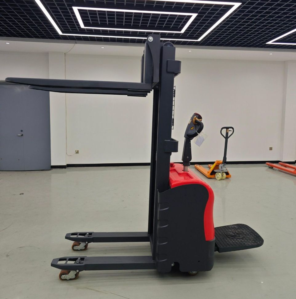 Free Customized Height Warehouse Double Pallet Warehouse Forklift Electric Stacker, Battery Forklift Pallet Handling Electric Stacker Forklift