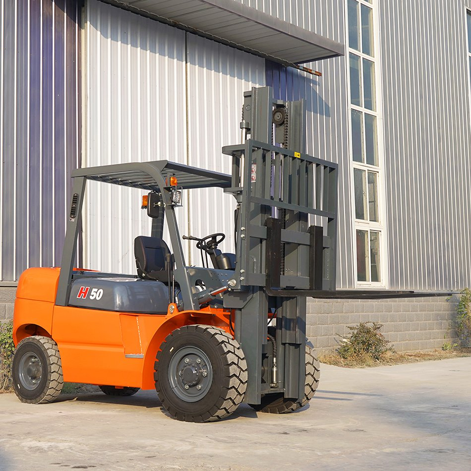 Hopper Hydraulic Truck Anti Collision Sales Diesel Forklift Truck Engineering Machine 5 Ton Small 4 Ton 3 Ton Diesel Mini Warehouse Forklift
