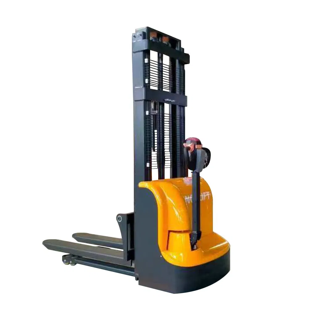 High Quality 1 Ton 1.5 Ton 2m 3m Brand New Manual Electric Pallet Stacker Material Handling Truck Forklift with Warehouse