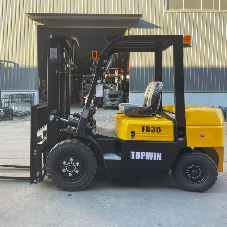 2/2.5/3/3.5/4/4.5/5 Ton Triple Mast Lift 4.5m Hydraulic Diesel Forklift Truck with Paper Clamp