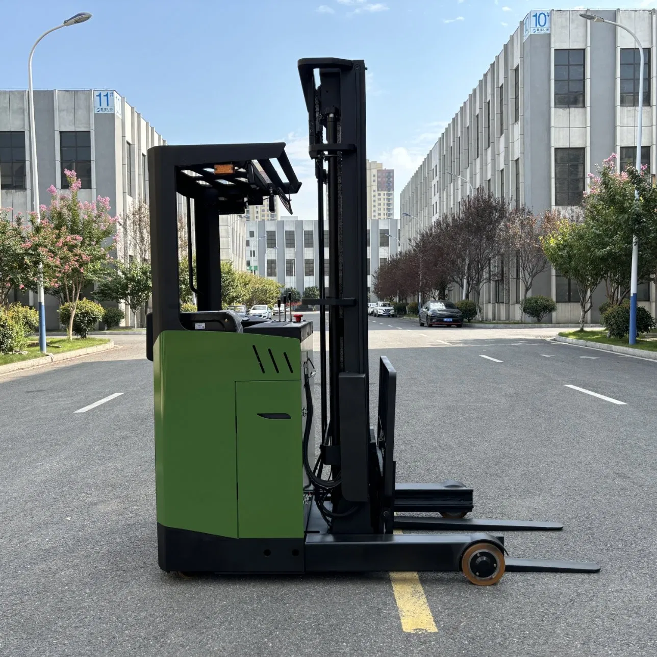 CE ISO SGS 2ton10m Sit Warehouse Electric Reach Truck Forklift