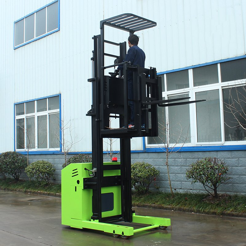 Warehouse Full Electric Order Picker Forklift 1.5 Ton 4.5m High Level Automated Order Pickerng with High Lifting