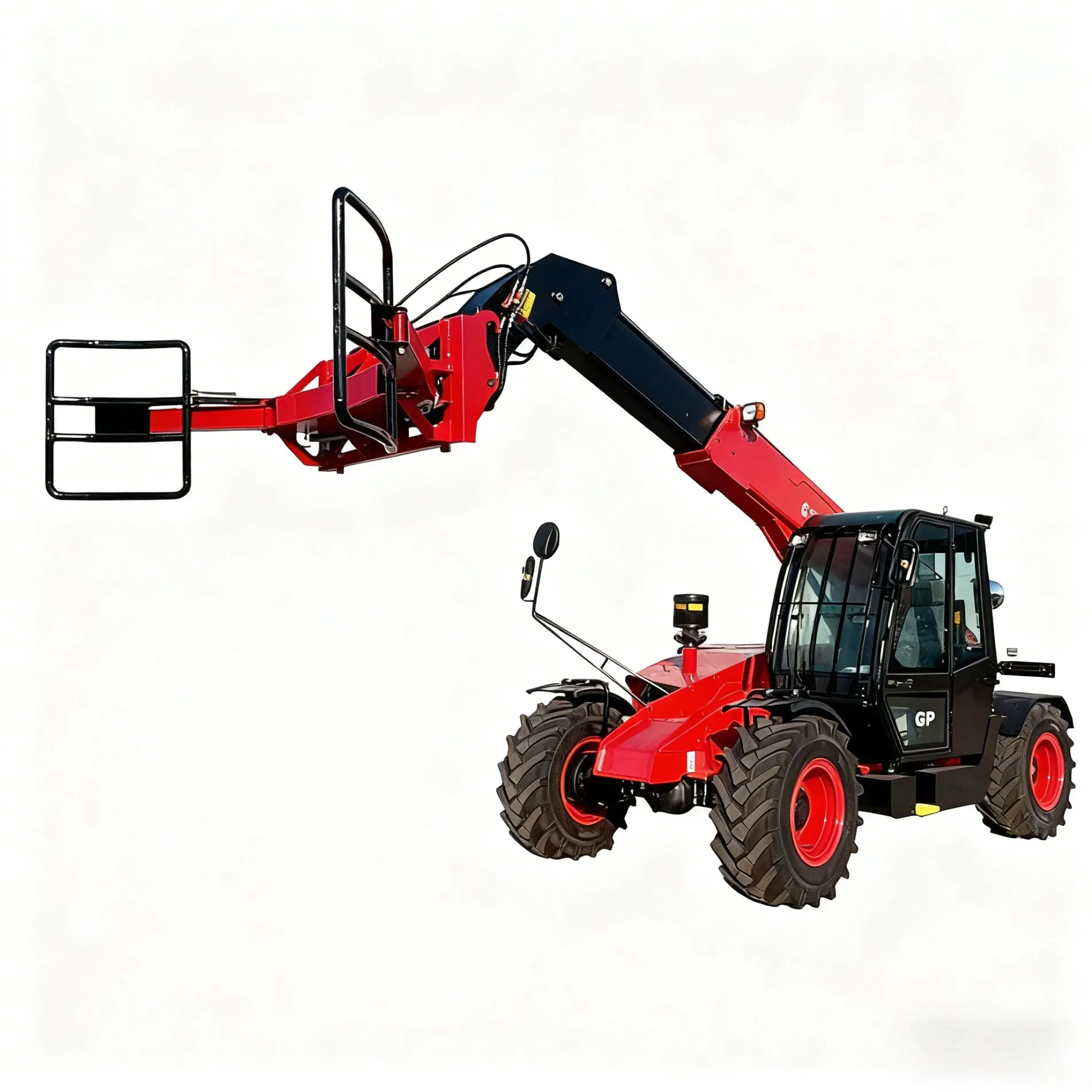 Chinese Brand 3.5t Telescopic Forklift: Cummins Power &amp; Bale Clamp for Agricultural Material Handling. for Sale