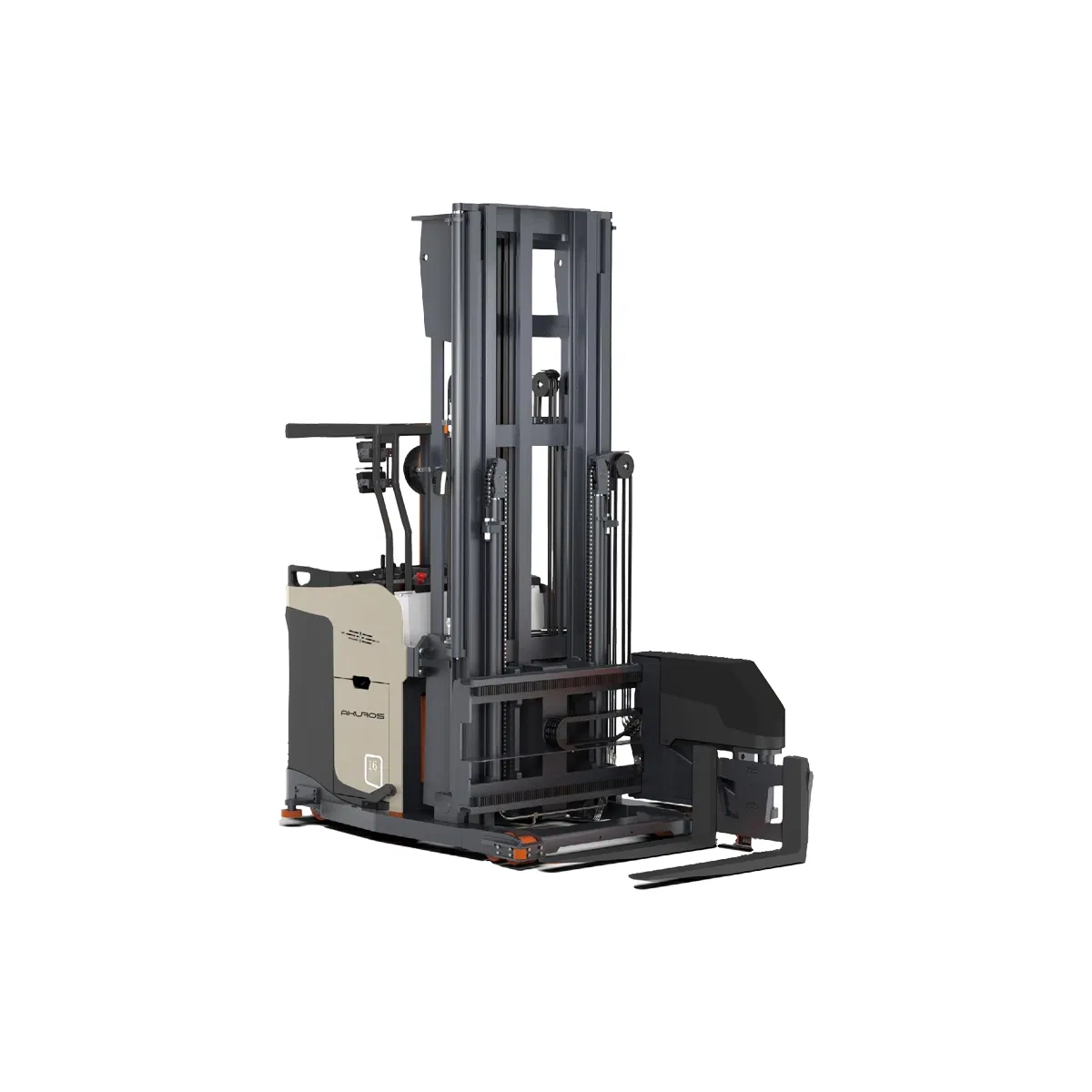 Automated Laser Guided Narrow Aisle Forklift 1tone Vna Turret Electric Forklift AMR