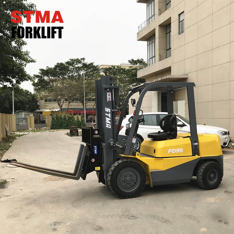 Stma Forklift Forks Attachment Tipping Hinged Fork 3.5ton 3500kg Diesel Forklift Truck