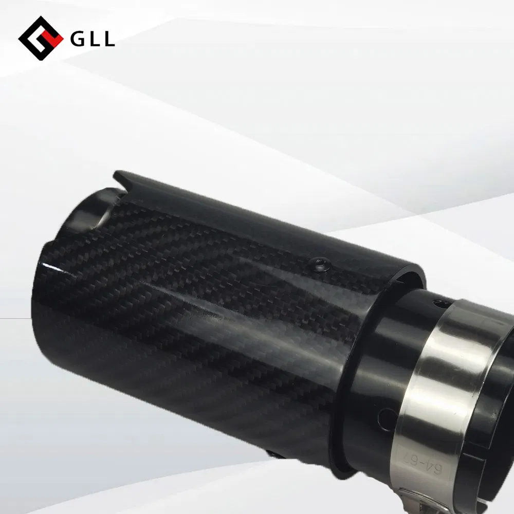 Universal Carbon Fiber Exhaust Pipe Motorcycle Car Exhaust Muffler Tail Tips