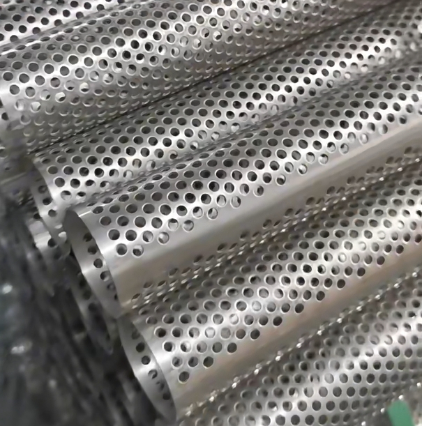 High-Temperature Resistant Perforated Stainless Steel Tubing (304/316/409L) for Exhaust System Heat Shields and Gas Flow