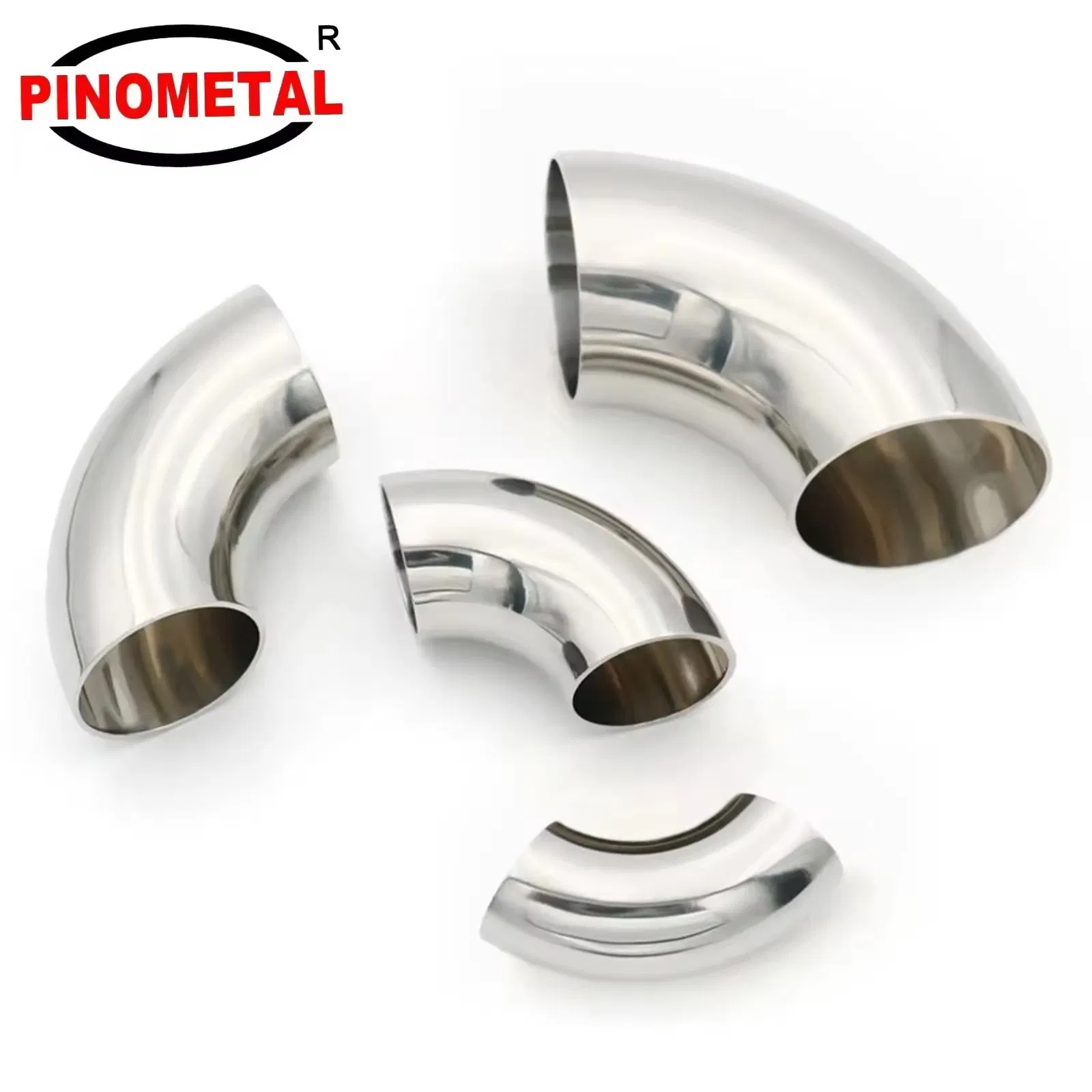 4 Inch 90 Degree SS304 Stainless Steel Bend Tube Exhaust Elbow Pipe for Car