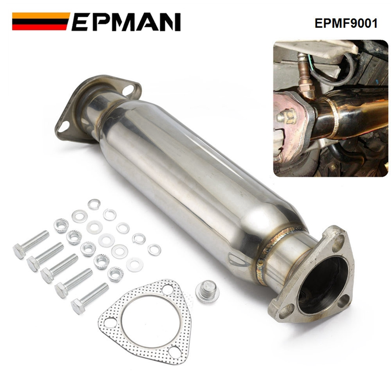 Epman Performance Stainless Steel High Flow Exhaust Downpipe Exhaust Test Pipe for Honda Civic Crx 1988-1991 for Acura Integra 1990-2001 Epmf9001