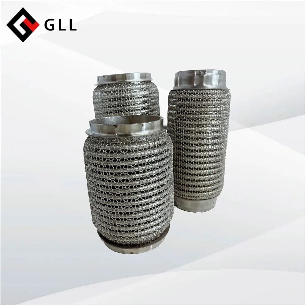 Gll Manufacturer Stainless Steel Exhaust System Car Braided Flexible Exhaust Pipe