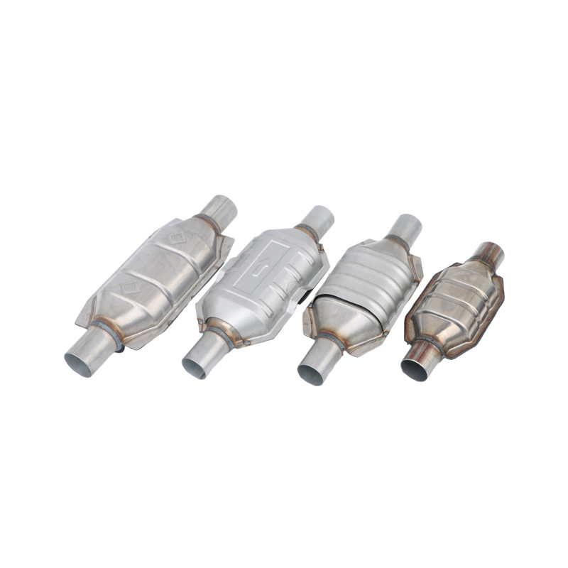 Auto Metal Catalyst Honeycomb Ceramic Catalytic Converter Universal Package with Oxygen Sensor