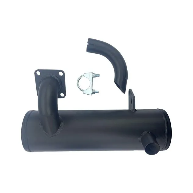 TK T800 Muffler 4D102 Exhaust View 3