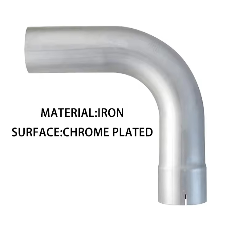 Custom 5 Inch Iron Chrome Plated 90 Degree Exhaust Elbow Pipe for Auto Parts