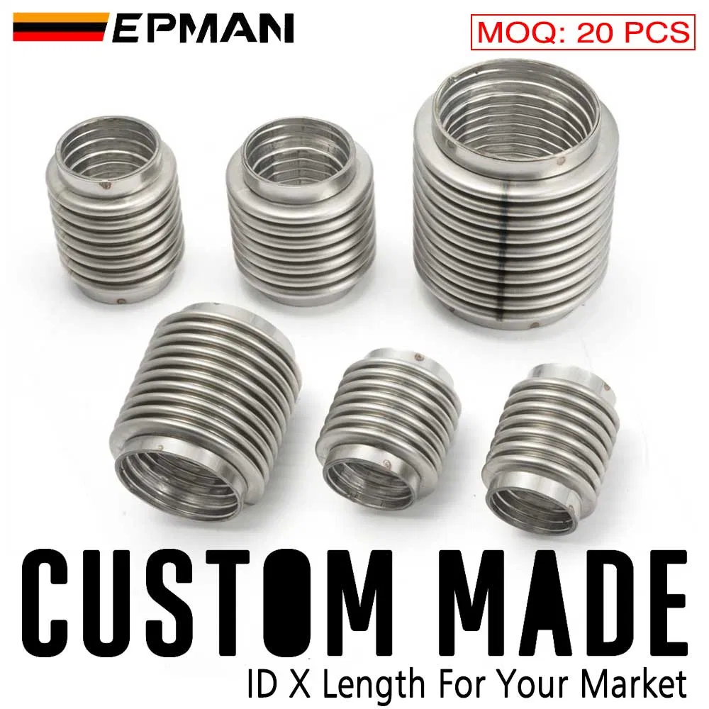 Epman Exhaust Pipe SS304 Exhaust Flexible Pipes for Exhaust System Downpipe, Muffler, Tips, etc