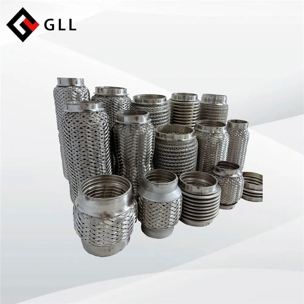 Gll Manufacturer Stainless Steel Exhaust System Car Braided Flexible Exhaust Pipe