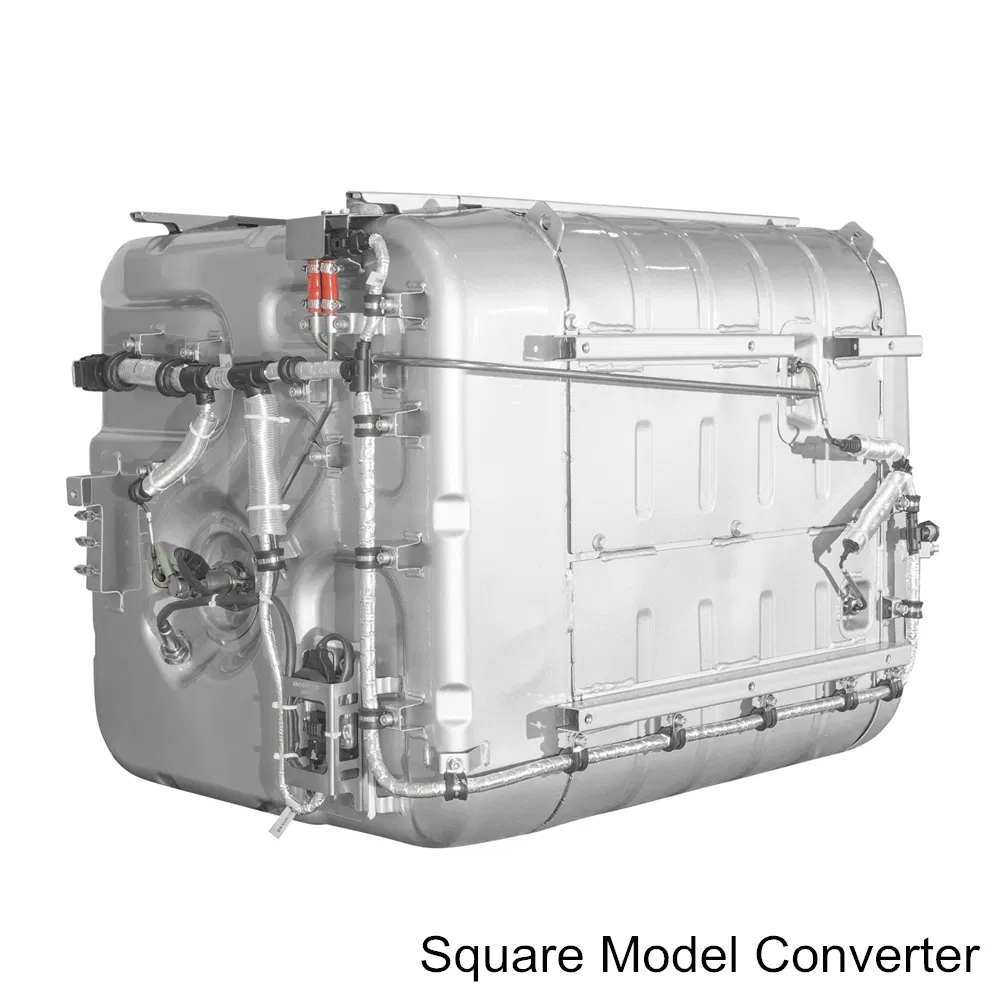 High Quality Direct Fit Square Model Converter Suitable for Heavy Duty Vehicle Aftertreatment System Non-Road Euo VI Box Catalytic Converter (DOC+DPF)