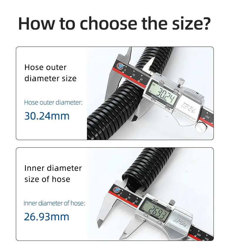 Flexible Wire Black Plastic Pipe