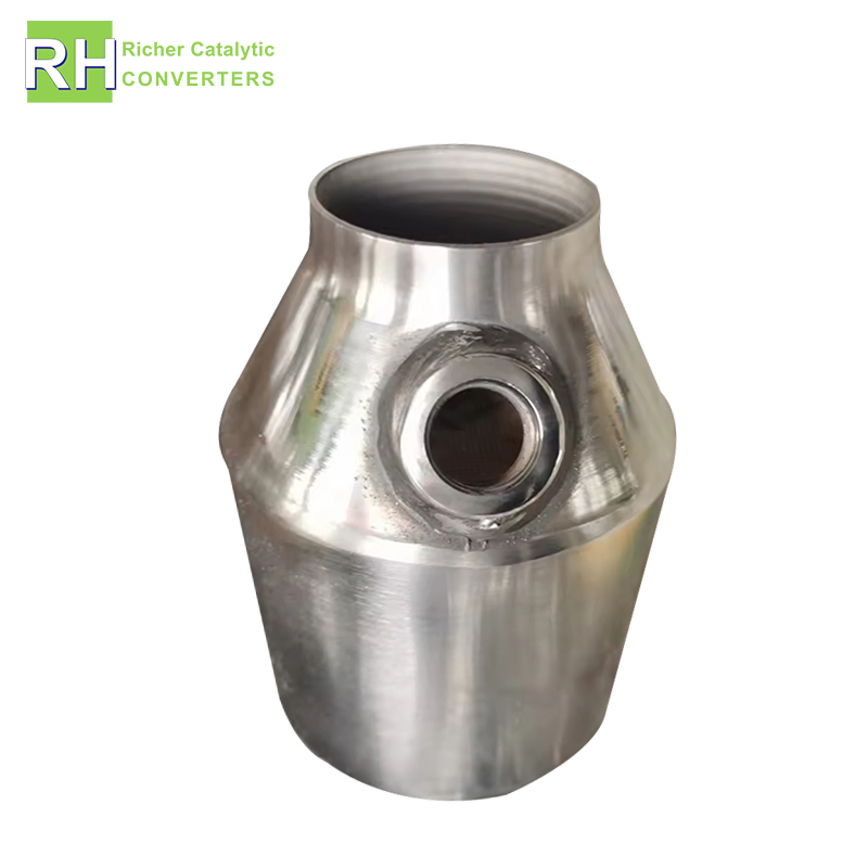 Auto Parts Exhaust Manifold Euro6 Stainless Steel 304 Metal Universal Catalytic Converter with Inlet and Outlet Diameter 3 Inches