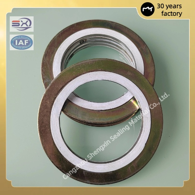 Custom DIN Standard Metal Outer Ring Spiral Wound Gasket PTFE Exhaust Pipe Gasket Metric PTFE Tri-Clamp Gasket