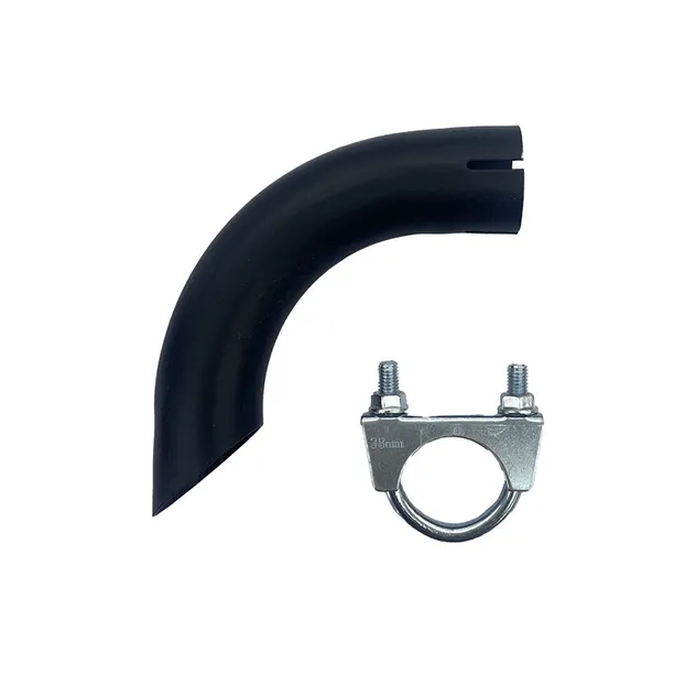 TK T800 Muffler 4D102 Exhaust View 2