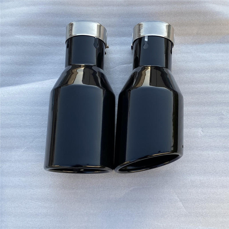 Large Diameter Universal Exhaust Tips Stainless Steel Car Tailpipe Muffler Nozzle with Clamp Screw Tuning Accessories Modified Tips