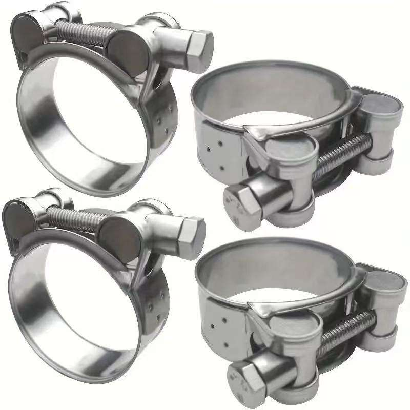 China Manufacture Exhaust Hollow T Bolt European Clamp Carbon Steel Pipe Clamps